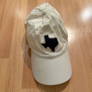 Cream Baseball Cap with Texas Patch
